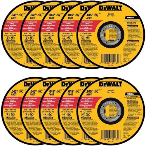  DEWALT DW8062 4-1/2 x .045 x 7/8 Metal Cut-Off Wheel (100pk)