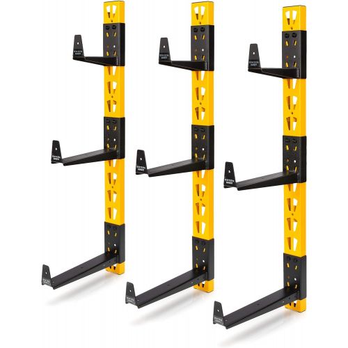  Dewalt 3-Piece Wall Mount Cantilever Rack for Workshop Shelving/Storage, Multi-Depth Storage, Supports a Total of 273 lbs.