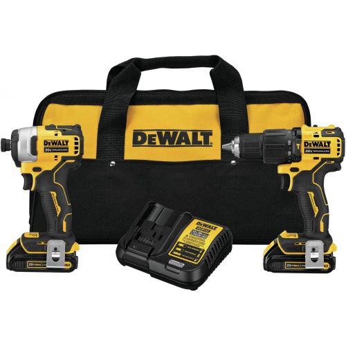  DEWALT ATOMIC 20V MAX Combo Kit with Hammer Drill & Impact Driver, 2-Tool (DCK279C2)