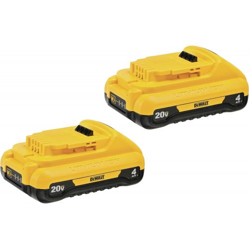  DeWalt DCB240-2 20V MAX 4AH Compact Lithium-Ion Battery (2 PK)