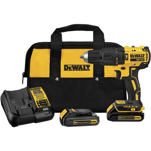  DEWALT DCD778C2 20V MAX Brushless 1/2 in. Compact Cordless Hammer Drill/Driver Kit