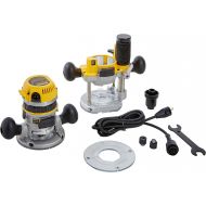 DEWALT Router Fixed/Plunge Base Kit, Variable Speed, 12-Amp, 2-1/4-HP (DW618PK)