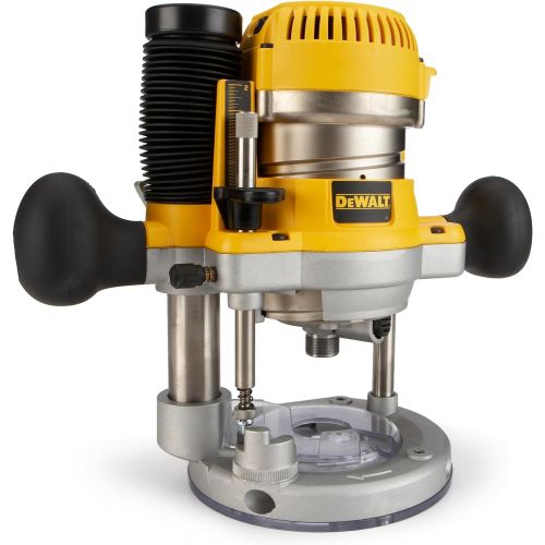  DEWALT Router Fixed/Plunge Base Kit, Variable Speed, 12-Amp, 2-1/4-HP (DW618PK)