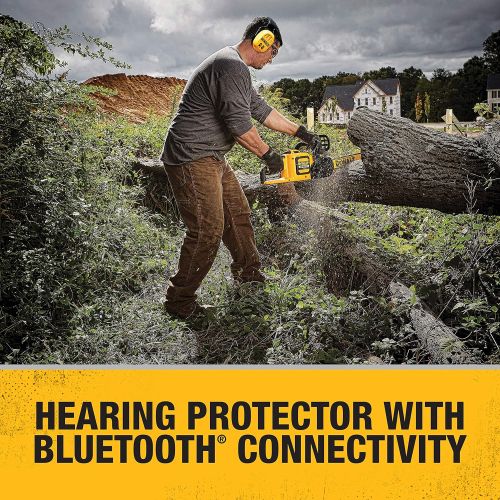  DEWALT Bluetooth Hearing Protector, Black/Yellow, Model:DPG17