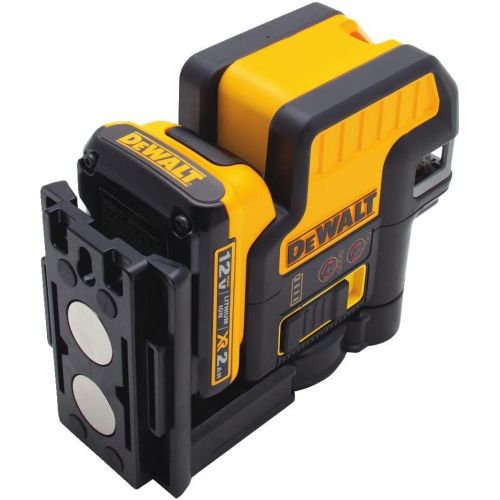  DEWALT 12V MAX Laser Level, 2 Spot + Cross Line Laser, Red, 165-Foot Range (DW0822LR)