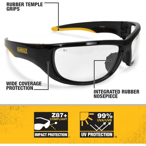  DEWALT DPG94-1C Dominator SAFETY Glasses, Clear Lens