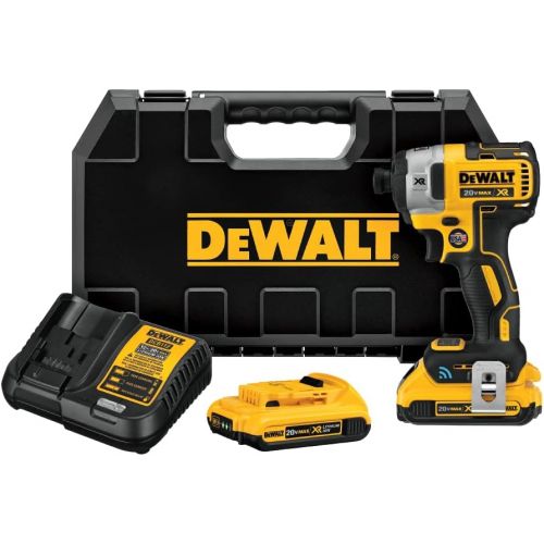  DEWALT DCF888D2 20V Max XR Brushless Tool Connect Impact Driver Kit, with (2) 2Ah XR Brushless Batteries