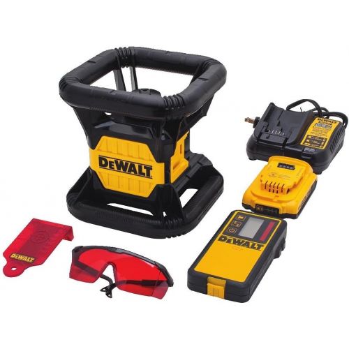  DEWALT 20V MAX Laser Level, Rotary, Red, 150-Foot Range (DW074LR)