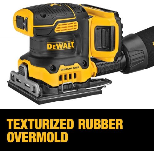  DEWALT 20V MAX XR Palm Sander, Sheet, Variable Speed, 5-Ah Battery, 1/4-Inch (DCW200P1)