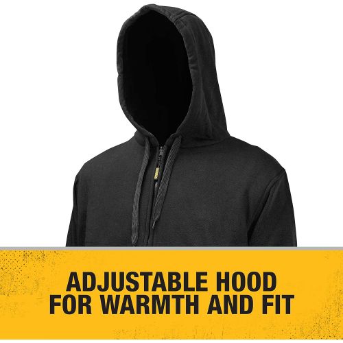  DEWALT DCHJ067B-L 20V/12V MAX Bare Hooded Heated Jacket, Black, Large