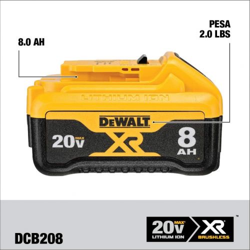  DEWALT 20V MAX XR Battery, 8.0-Ah (DCB208)