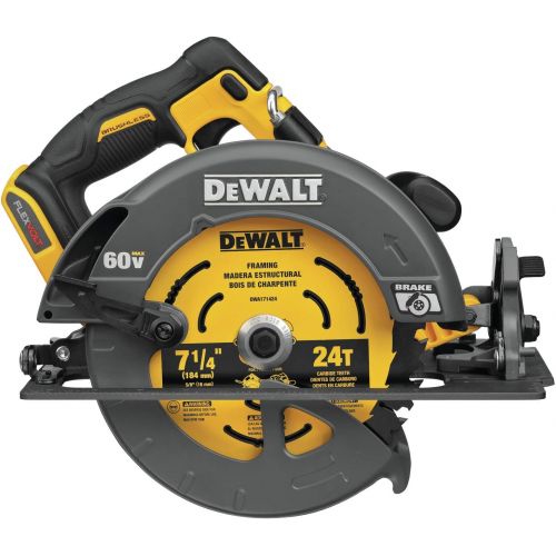  DEWALT FLEXVOLT 60V MAX Circular Saw with Brake, 7-1/4-Inch, Tool Only (DCS578B)