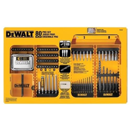  DEWALT Drill/Driver Set, 80-Piece (DW2587)