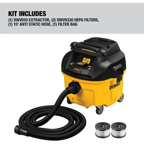  DEWALT Dust Extractor, Automatic Filter Cleaning, 8-Gallon (DWV010)