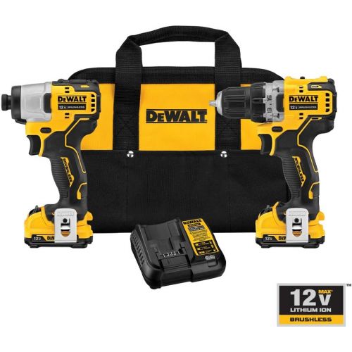  DEWALT XTREME 12V MAX Cordless Drill Combo Kit (DCK221F2)