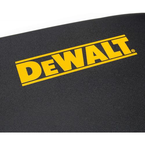  Dewalt Garage Bench with Wire Grid Storage Shelf, Rip-Resistant Foam-Padded Vinyl Seat, 1000-lb Capacity Bench Top, 1500-lb Capacity Shelf, Steel Frame, Nylon Feet