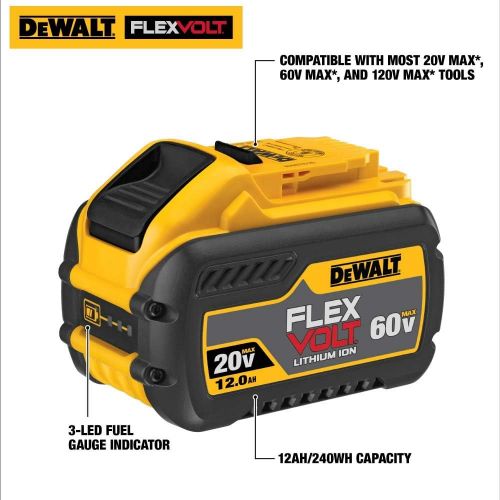  DEWALT FLEXVOLT 20V/60V MAX Battery, 12.0-Ah (DCB612)