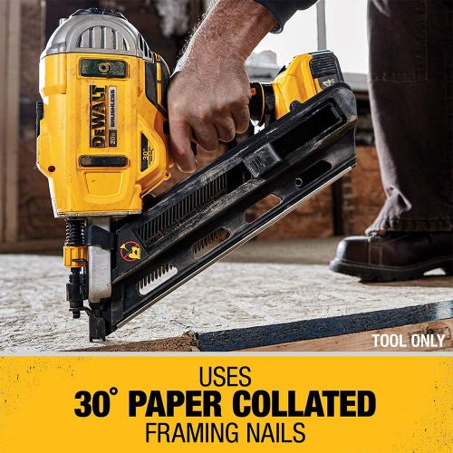  DEWALT DCN692B 20V Max Cordless 30° Paper Collated Framing Nailer, Tool Only
