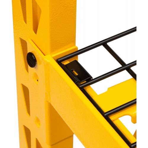  DEWALT 4-Foot Tall, 3 Shelf Steel Wire Deck Industrial Storage Rack, Adjustable for Custom Workshop/Garage Storage Solutions, Total Capacity: 4,500 lbs.