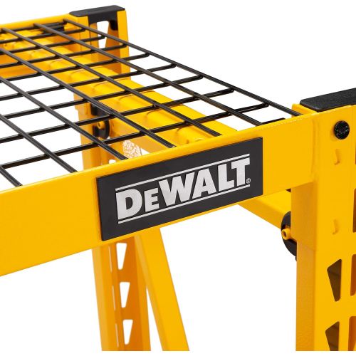  DEWALT 4-Foot Tall, 3 Shelf Steel Wire Deck Industrial Storage Rack, Adjustable for Custom Workshop/Garage Storage Solutions, Total Capacity: 4,500 lbs.