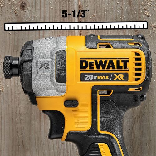  DEWALT 20V MAX XR Brushless Impact Driver and Hammer Drill Combo Kit, Premium 4.0Ah with 2 Watt Heavy Duty Walkie Talkies, 2 Pack (DCK299M2 & DXFRS800)