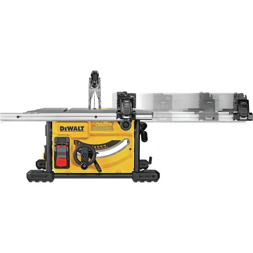  DEWALT Table Saw for Jobsite, Compact, 8-1/4-Inch with Lightweight Protective Safety Glasses (DWE7485 & DPG52-1C)