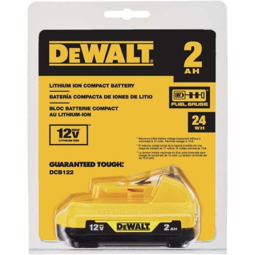  DEWALT DCB122 12V MAX 2AH LITHIUM ION BATTERY