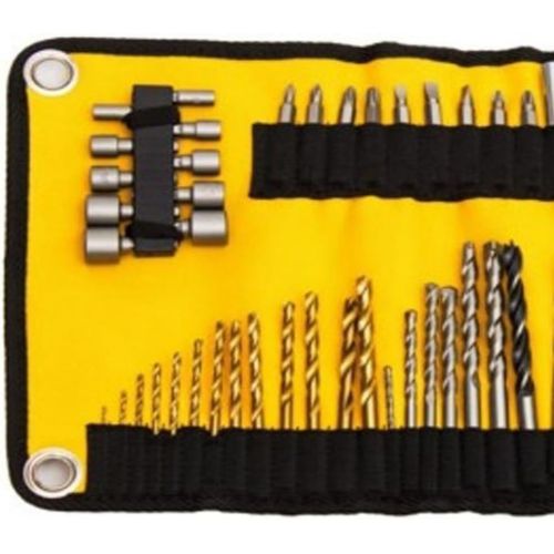  Dewalt DT7981-QZ DT7981-QZ-Juego de 98 piezas para atornillar enrollable, Yellow/Black