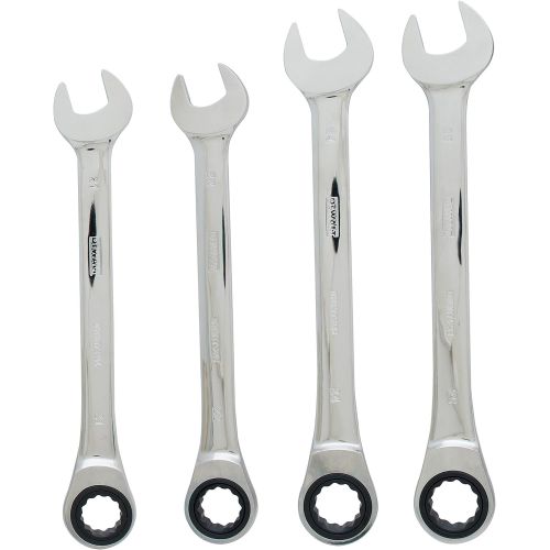  DEWALT Ratcheting Combination Wrench Set, 4-Piece Metric (DWMT74194)