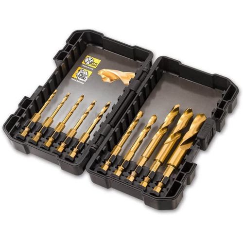  Dewalt DT50050-QZ shockproof Metal drill bit-Set HSS-Tin (10 Piece)