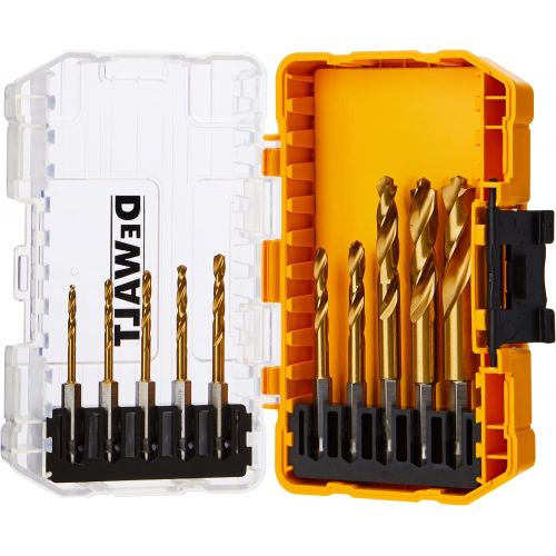  Dewalt DT50050-QZ shockproof Metal drill bit-Set HSS-Tin (10 Piece)