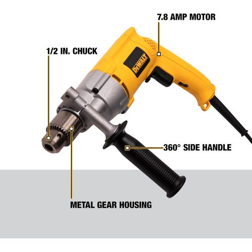  DEWALT Corded Drill, 7.8-Amp, 1/2-Inch (DW245)