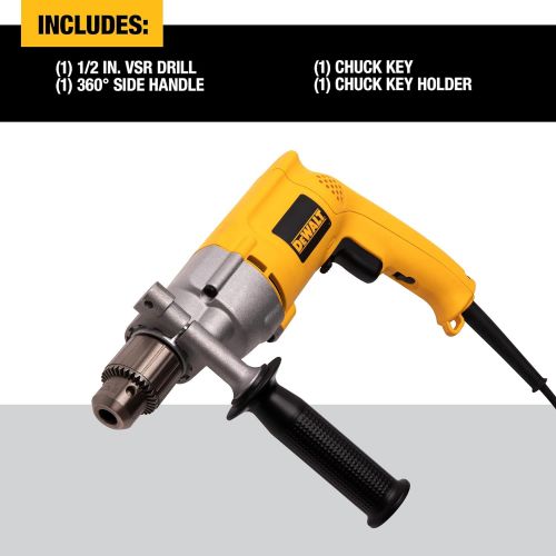  DEWALT Corded Drill, 7.8-Amp, 1/2-Inch (DW245)