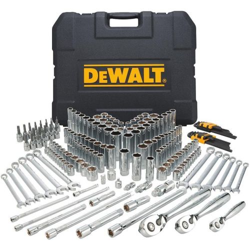  DEWALT Mechanics Tools Kit and Socket Set, 204-Piece (DWMT72165) & Screwdriver Bit Set, Impact Ready, FlexTorq, 40-Piece (DWA2T40IR),Black/Silver IMPACT READY FlexTorq Screw Drivin
