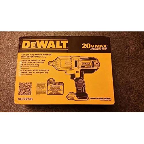  (Ship from USA) DeWalt 20V MAX Li Ion 1/2 High Torque Impact Wrench Bare Tool 400 ftlbs DCF889B /ITEM NO#E8FH4F85458818