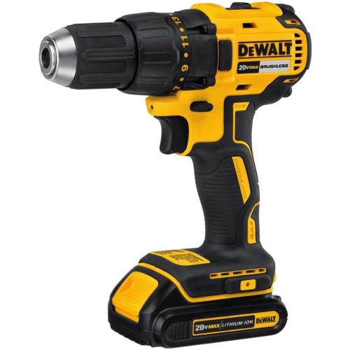  Dewalt 20-Volt Max Lithium-Ion Cordless Brushless Drill/Driver and Light Combo Kit (3-Tool) with (2) Batteries, Charger and Bag