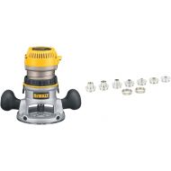 DEWALT DW616 1-3/4-Horsepower Fixed Base Router with 42000 9-Piece Template Guide Kit