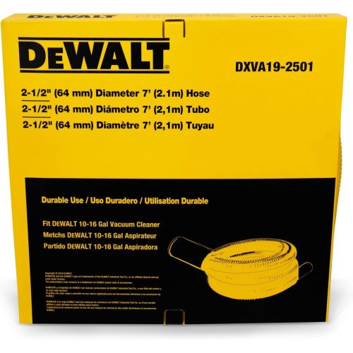  DeWalt DXVA19-2501 Durable Hose, Yellow