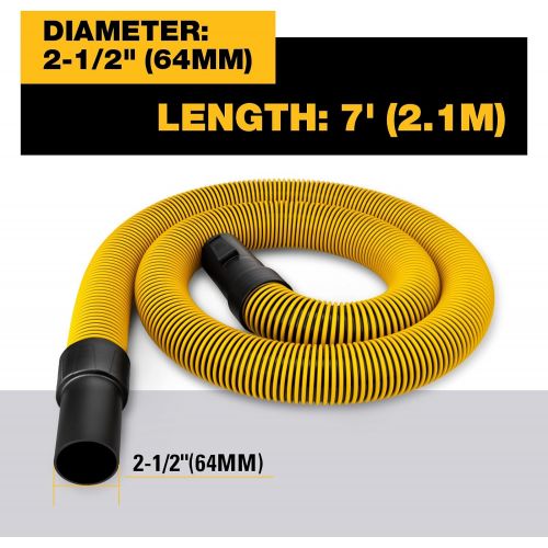  DeWalt DXVA19-2501 Durable Hose, Yellow