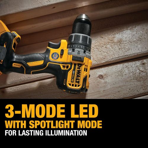  DEWALT 20V MAX XR Cordless Drill, 1/2-Inch (DCD791P1)