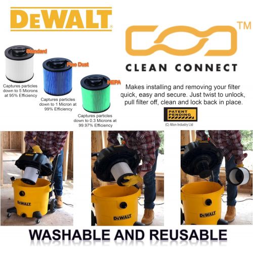  DEWALT - DXVC6914 DeWALT Cartridge Filter-HEPA 6-16 gal