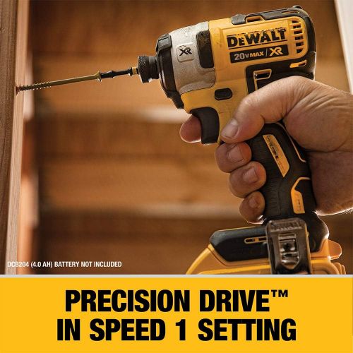  DEWALT 20V MAX XR Impact Driver Kit, Brushless, 3-Speed, 1/4-Inch, 2.0-Ah (DCF887D2)