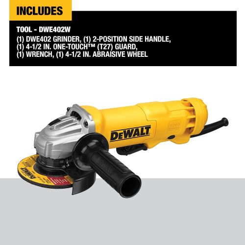  DEWALT Angle Grinder Tool, 4-1/2-Inch (DWE402W)