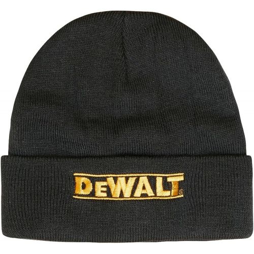  DeWALT 3 Pair Everyday Cotton Blend Work Crew Socks and Fleece Hat Set,10-13