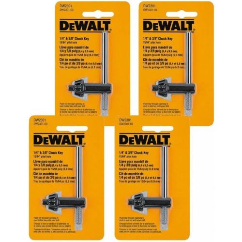  Dewalt 4 Pack Of Genuine OEM Replacement Chuck Keys # DW2301-4pk