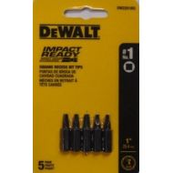 Dewalt DW2201IR5 #1 Square Impact Ready Drive Bits 5pcs