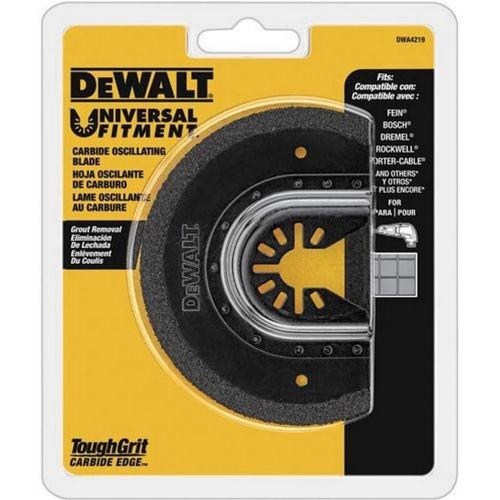  DEWALT Oscillating Tool Kit, Corded, 3-Amp, 29 Pieces (DWE315K) & Oscillating Tool Blade for Grout Removal, Carbide (DWA4219)