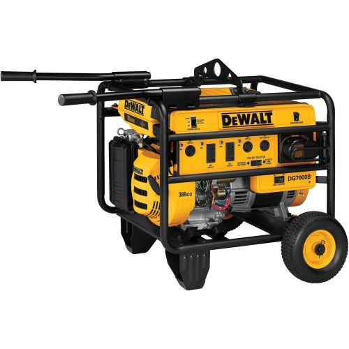  DeWalt DG7000B Heavy Duty 7,000 Watt 389cc 13 HP Gas Powered Portable Generator With 18 Volt Battery Electric Start