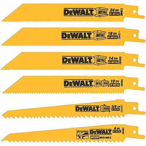  DEWALT RECIP BLADE SET 8PC