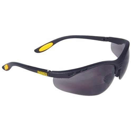  Dewalt DPG59-225C Reinforcer Rx-Bifocal 2.5 Smoke Lens High Performance Protective Safety Glasses with Rubber Temples and Protective Eyeglass Sleeve